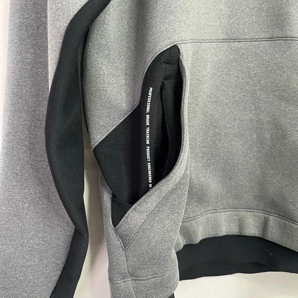 NIKE DRI- FIT Black and Gray Performance Hoodie Size Small - Picture 4 of 8